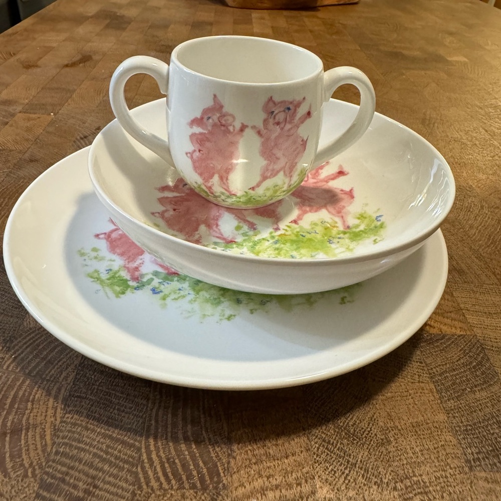 Tiffany Dancing Pigs China Set. Tiffany & Co. 2002